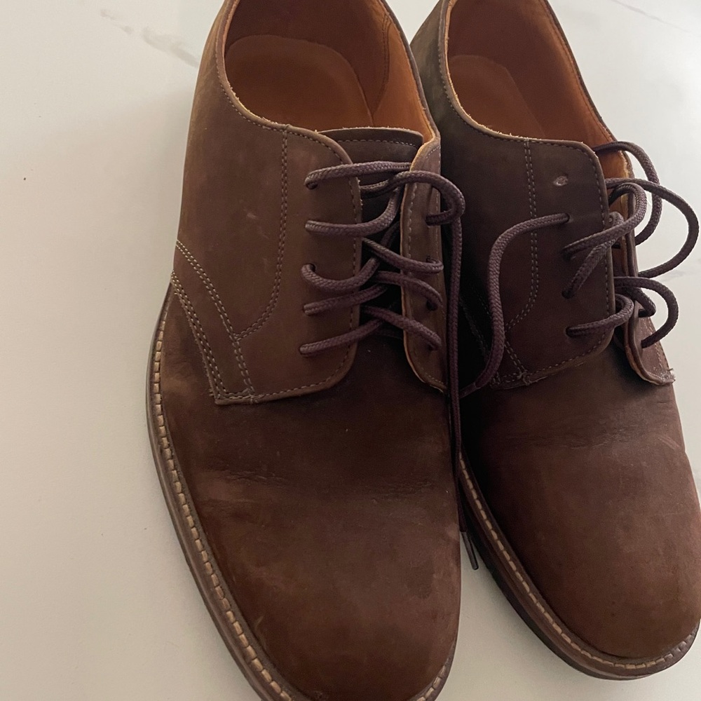 Nordstrom Brown Suede Derby Oxfords Classic Style